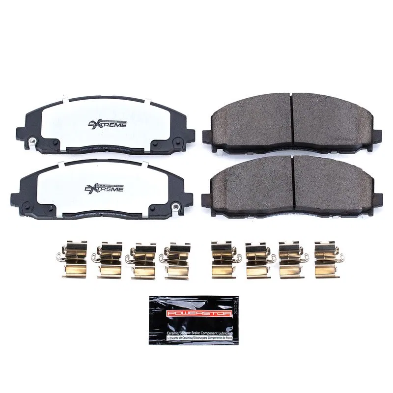 Z36-1589 – POWERSTOP Brake Pad, FMSI Number D1589 Carbon-Fiber Ceramic Brake Pads Set Of 4 With Premium Stainless Ste...